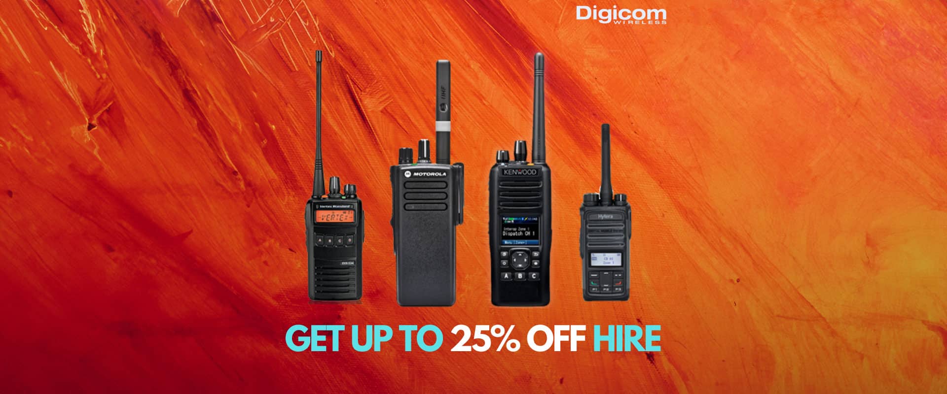 25% off radio hire