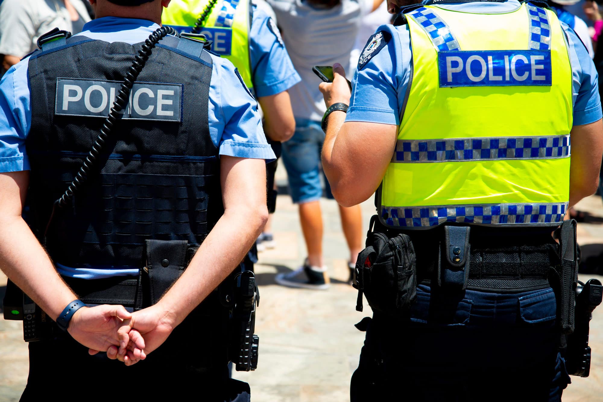 Two-way radios used in law enforcement