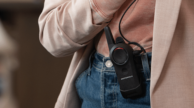 Motorola Curve on Retail Assistants belt