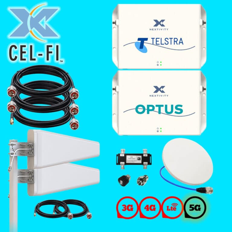 Cel-fi GO G51 Telstra & Optus Building Kit 3G, 4G, 5G - Combined Stationary Kit