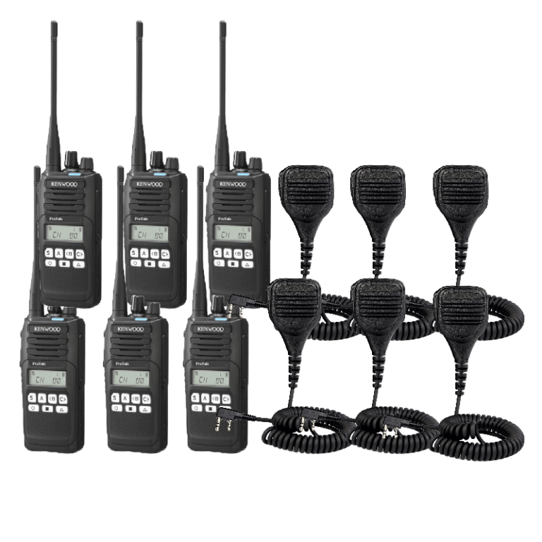 Kenwood TK3710 UHF 5 Watt CB Radio 6 Pack - Tradie