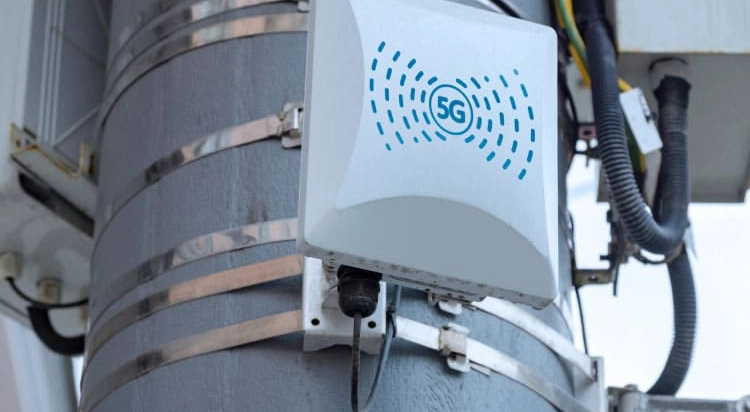 Commercial cellular coverage equipment on communications infrastructure